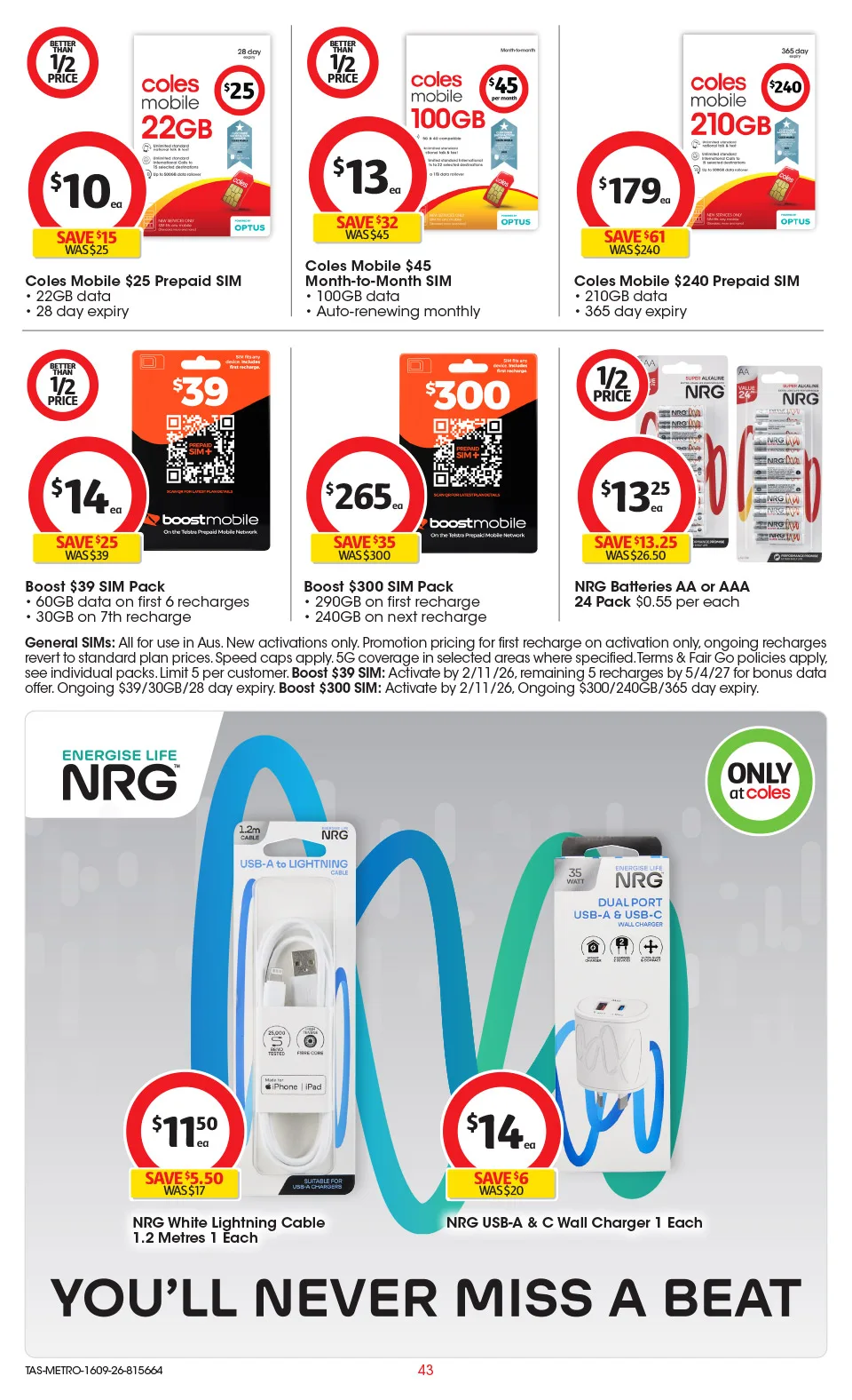 Coles Coles Catalogue — Tasmania — page 44