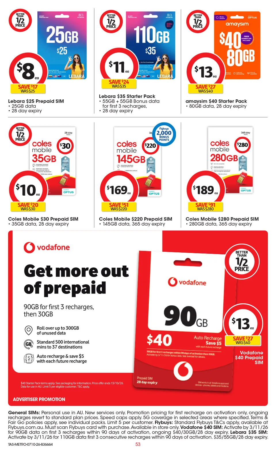 Coles Coles Catalogue — Tasmania — page 54